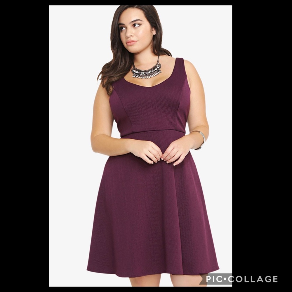 🚫SOLD🚫TORRID•textured knit tank dress